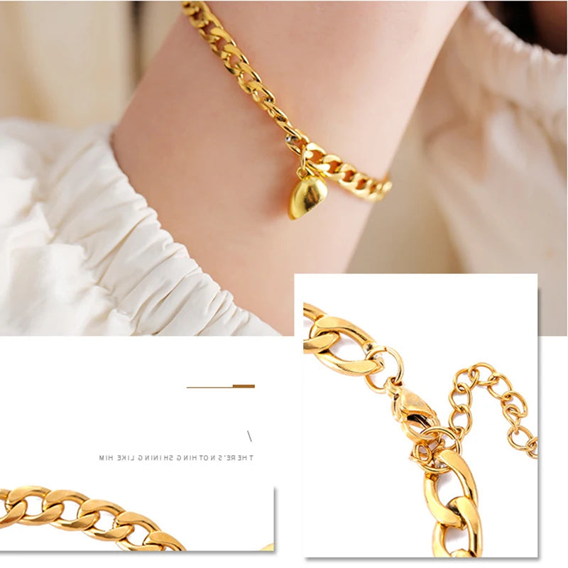 ,,Heart‘‘ chrome Armband
